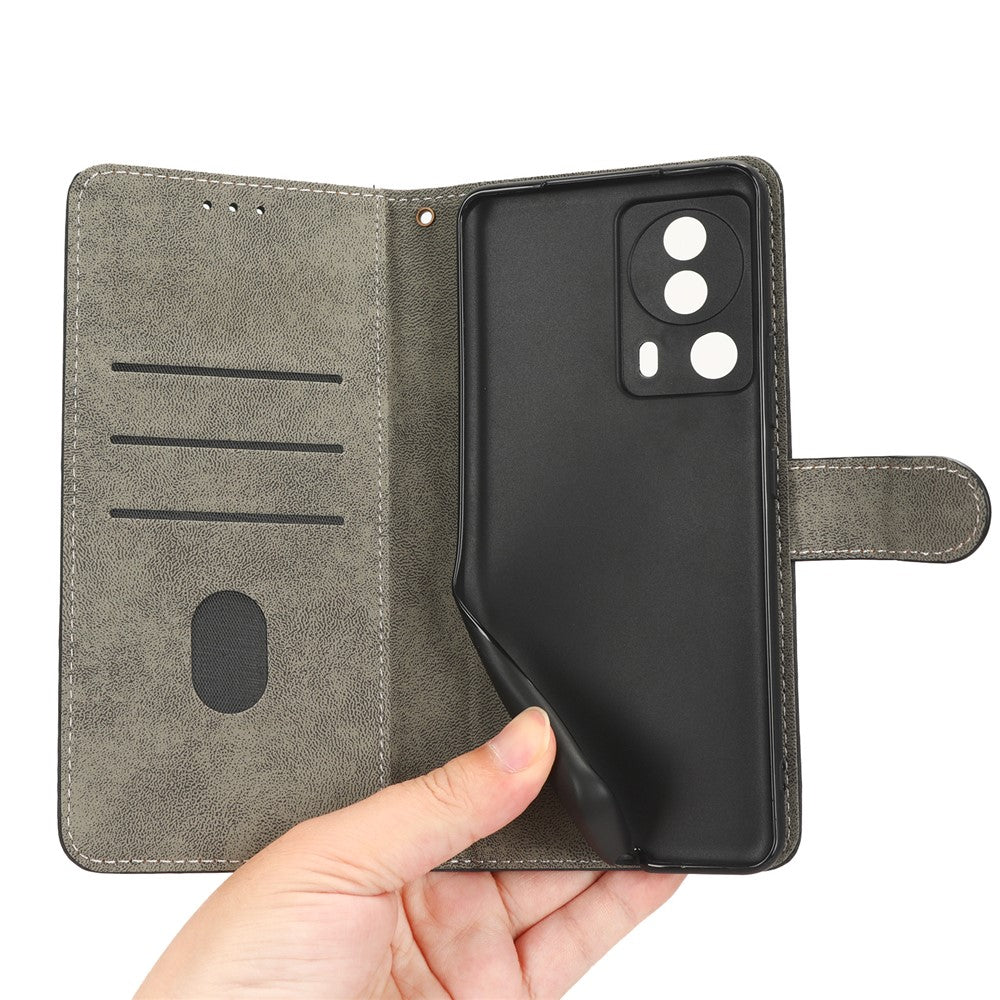 For Xiaomi 13 Lite / Civi 2 5G Wallet Phone Case RFID Blocking Stand Phone Leather Cover with Strap