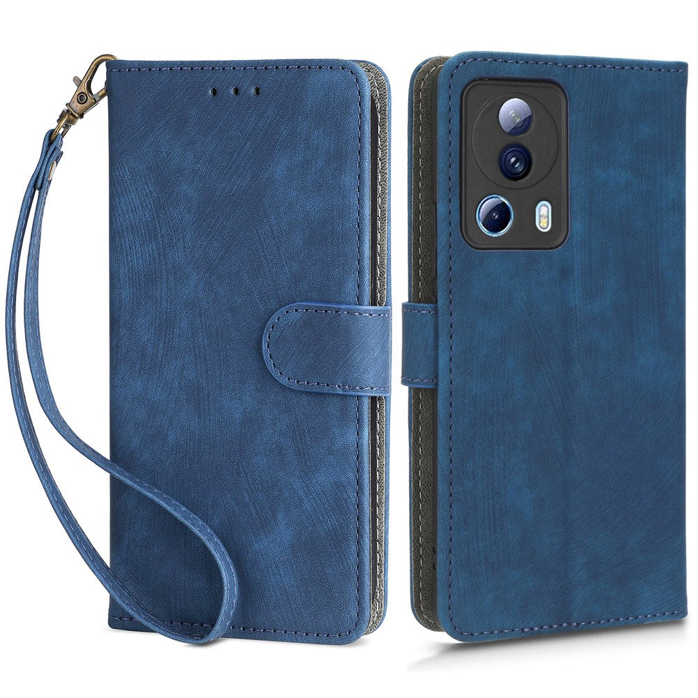 For Xiaomi 13 Lite / Civi 2 5G Wallet Phone Case RFID Blocking Stand Phone Leather Cover with Strap