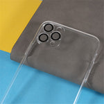 For iPhone 12 Pro 6.1 inch Dustproof Mesh Cell Phone Cover Glass+PC Phone Case with Lens Cover Protection