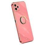 XINLI TPU-mobilskal för Huawei nova Y61 4G med ringhållare och stöd, galvaniserat mobilskydd
