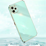 XINLI For Huawei nova Y61 4G Electroplating Frame Phone Case TPU Cover with Camera Lens Protection