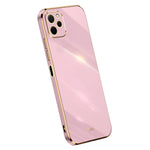XINLI For Huawei nova Y61 4G Electroplating Frame Phone Case TPU Cover with Camera Lens Protection