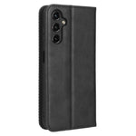 Samsung Galaxy A24 4G (162,1 x 77,6 x 8,3 mm) PU-läderfodral för smartphones Vintage stativplånbok fallskyddande mobilfodral