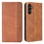 Samsung Galaxy A24 4G (162,1 x 77,6 x 8,3 mm) PU-läderfodral för smartphones Vintage stativplånbok fallskyddande mobilfodral