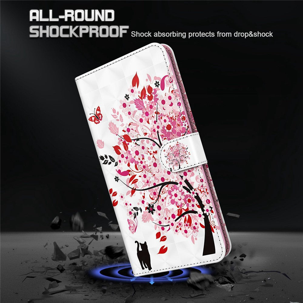 For OnePlus 11 5G PU Leather 3D Pattern Printing Phone Case Flip Wallet Stand Protective Cover