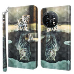 For OnePlus 11 5G PU Leather 3D Pattern Printing Phone Case Flip Wallet Stand Protective Cover