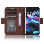 For Oppo Find N2 5G Multiple Card Slots Flip Stand Cover Shockproof PU Leather Wallet Phone Case