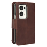 For Oppo Find N2 5G Multiple Card Slots Flip Stand Cover Shockproof PU Leather Wallet Phone Case