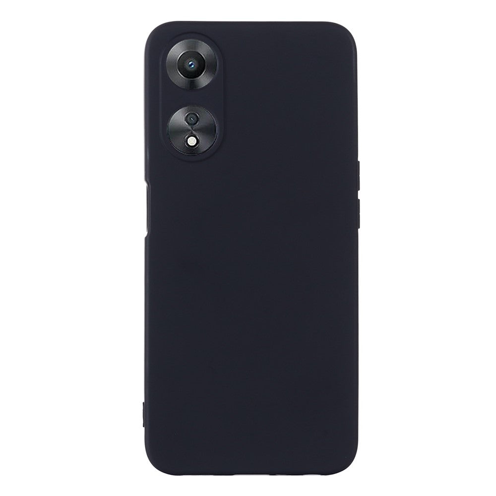 Phone Cover for Oppo A58 5G / A58x 5G / A78 5G , Liquid Silicone Anti-Dust Soft Lining Protective Case with Strap