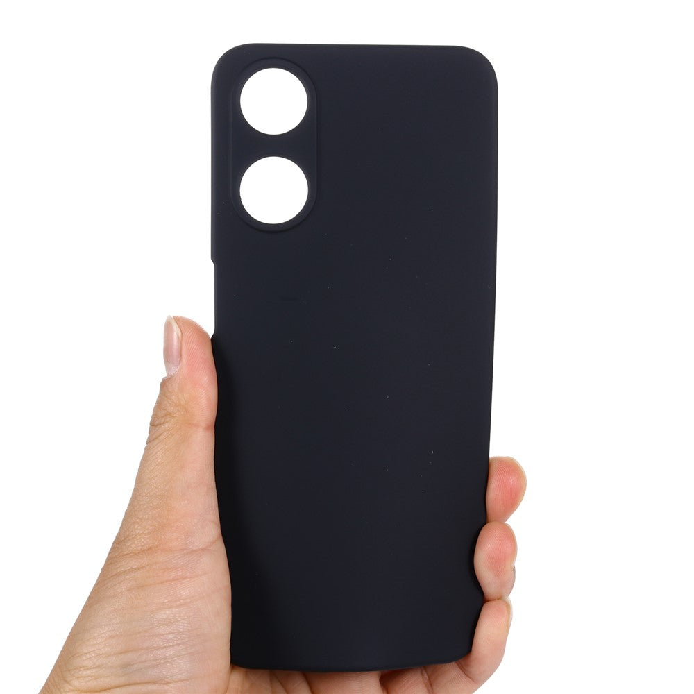 Phone Cover for Oppo A58 5G / A58x 5G / A78 5G , Liquid Silicone Anti-Dust Soft Lining Protective Case with Strap
