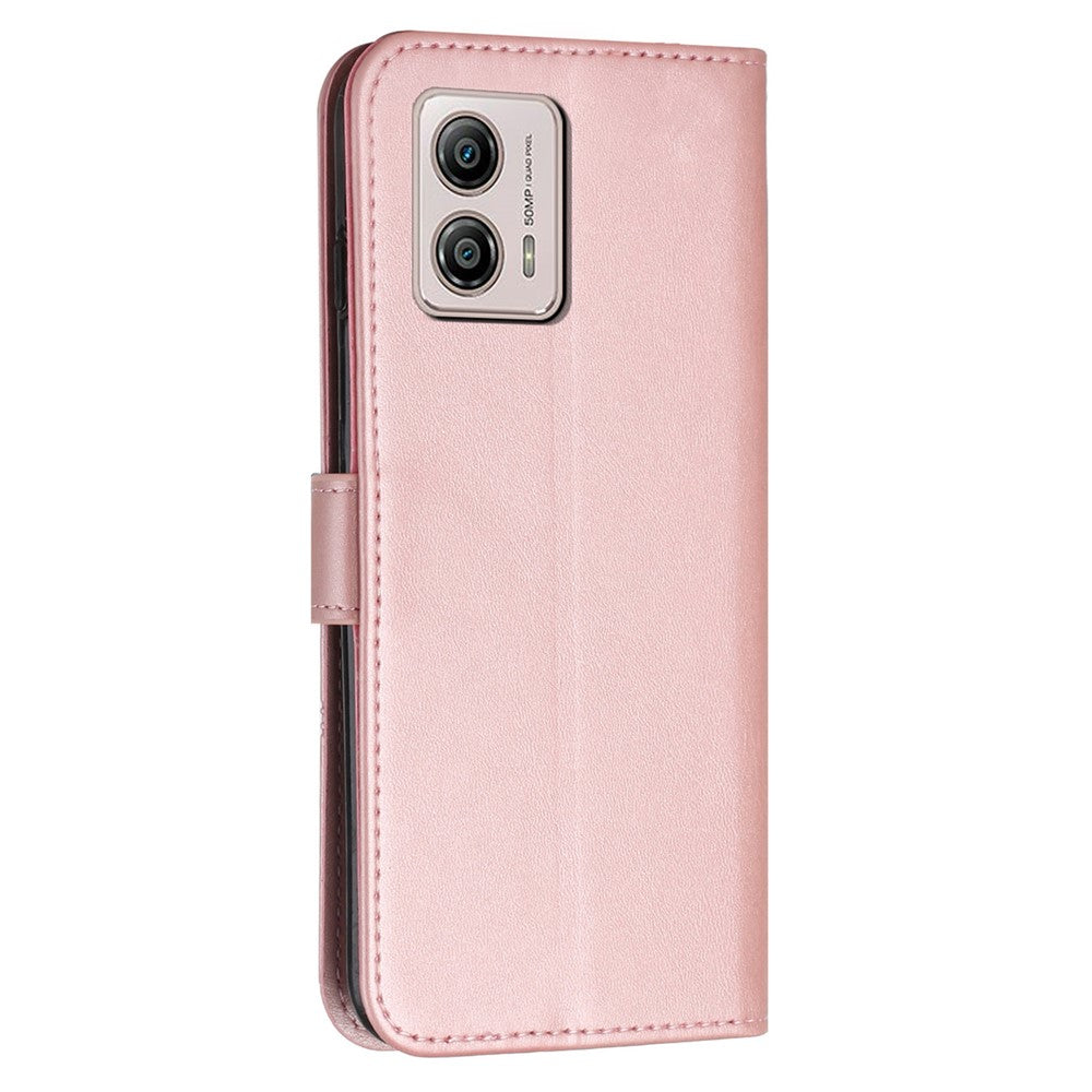 For Motorola Moto G73 5G Leather Phone Case Wallet Phone Stand Cover