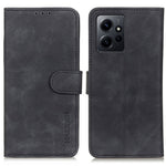 KHAZNEH For Xiaomi Redmi Note 12 4G Stand Phone Case Retro Texture Wallet  PU Leather Phone Cover