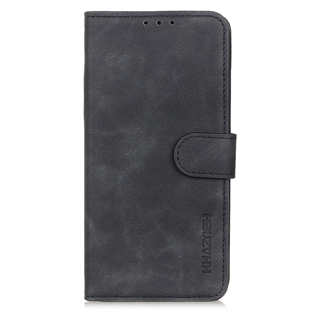 KHAZNEH For Xiaomi Redmi Note 12 4G Stand Phone Case Retro Texture Wallet  PU Leather Phone Cover
