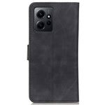 KHAZNEH For Xiaomi Redmi Note 12 4G Stand Phone Case Retro Texture Wallet  PU Leather Phone Cover