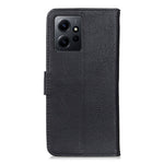 KHAZNEH For Xiaomi Redmi Note 12 4G PU Leather Phone Case Cowhide Texture Wallet Stand Protective Cover