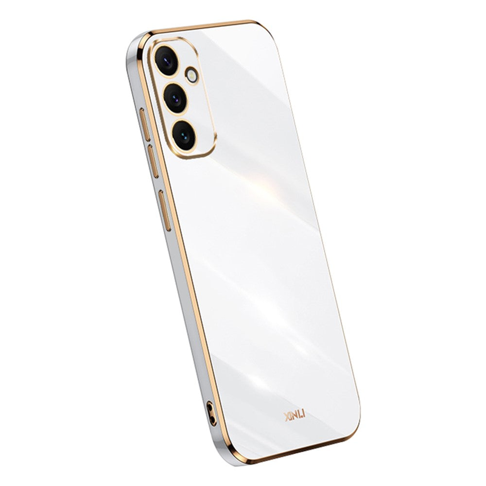 XINLI Electroplating Phone Case for Samsung Galaxy A34 5G Anti-scratch TPU Cover
