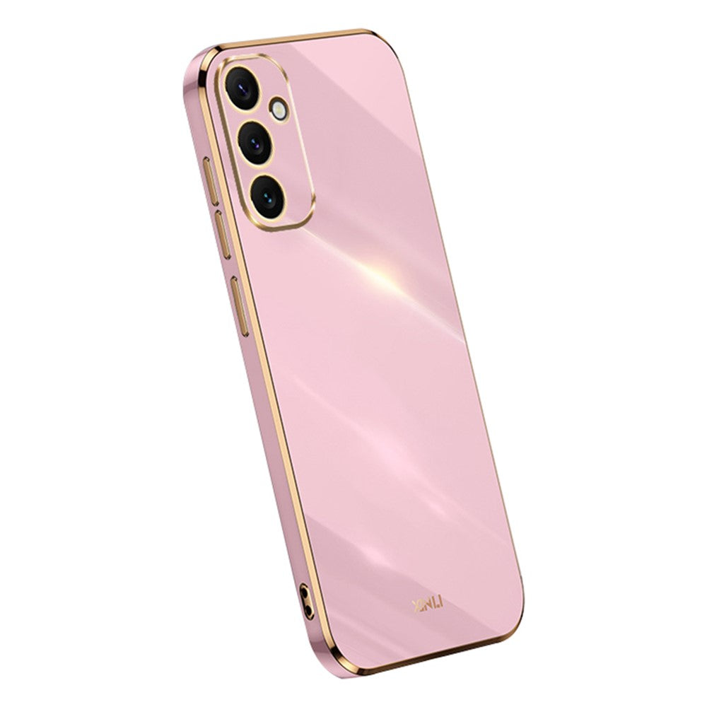 XINLI Electroplating Phone Case for Samsung Galaxy A34 5G Anti-scratch TPU Cover