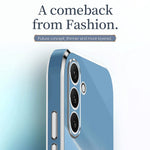 XINLI For Samsung Galaxy A24 4G (162.1 x 77.6 x 8.3mm) Electroplating Phone Case Ring Kickstand Cell Phone TPU Cover
