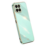 XINLI Electroplating Frame Phone Case for Honor X8a 4G, Anti-drop Soft TPU Phone Cover
