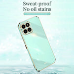 XINLI Electroplating Frame Phone Case for Honor X8a 4G, Anti-drop Soft TPU Phone Cover