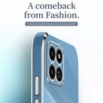 XINLI Electroplating Frame Phone Case for Honor X8a 4G, Anti-drop Soft TPU Phone Cover