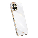 XINLI Electroplating Frame Phone Case for Honor X8a 4G, Anti-drop Soft TPU Phone Cover