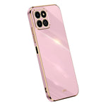 XINLI Electroplating Frame Phone Case for Honor X8a 4G, Anti-drop Soft TPU Phone Cover