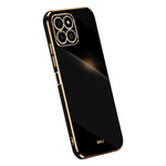 XINLI Electroplating Frame Phone Case for Honor X8a 4G, Anti-drop Soft TPU Phone Cover