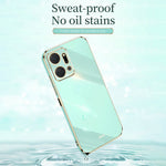 XINLI Phone TPU Case for Honor X7a 5G , Precise Cutout Lens Protection Electroplating Phone Cover