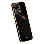 XINLI Phone TPU Case for Honor X7a 5G , Precise Cutout Lens Protection Electroplating Phone Cover