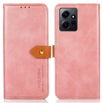 KHAZNEH For Xiaomi Redmi Note 12 4G PU Leather Cowhide Texture Phone Case Wallet Stand Phone Cover