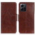 For Xiaomi Redmi Note 12 4G Split Leather Nappa Texture Phone Case Stand Wallet Phone Cover