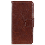 For Xiaomi Redmi Note 12 4G Split Leather Nappa Texture Phone Case Stand Wallet Phone Cover