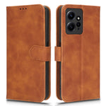 TPU+PU Leather Phone Case for Xiaomi Redmi Note 12 4G , Shockproof Stand Wallet Skin-touch Phone Cover