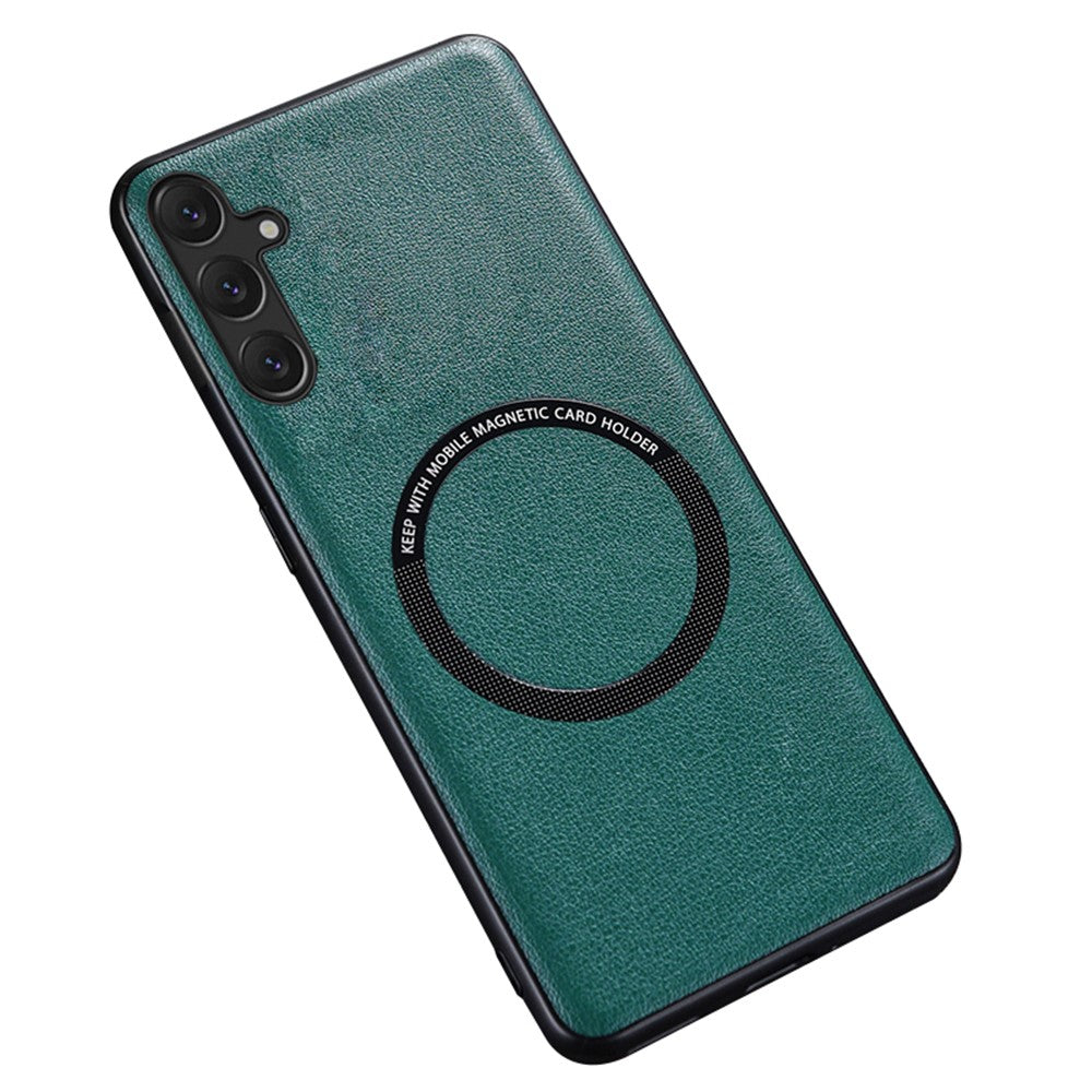 For Samsung Galaxy A54 5G Phone Cover Magnetic Case Charger PU Leather+PC+TPU Phone Case