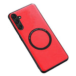 For Samsung Galaxy A54 5G Phone Cover Magnetic Case Charger PU Leather+PC+TPU Phone Case
