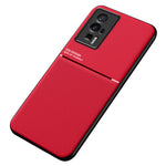Xiaomi Poco F5 Pro 5G / Redmi K60 Pro 5G / K60 5G TPU-mobilcover i PU-læder med prægede linjer, faldsikring og stødbeskyttelse