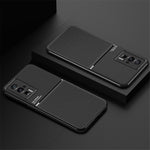 Xiaomi Poco F5 Pro 5G / Redmi K60 Pro 5G / K60 5G TPU-mobilcover i PU-læder med prægede linjer, faldsikring og stødbeskyttelse