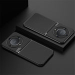 Lines Imprinted Slim Case for Honor X9a 5G Protective Phone Case PU Leather TPU Cover