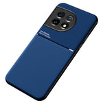 PU-läder TPU-skal till OnePlus Ace 2 5G / 11R 5G Skyddande tunt skal Linjer Präglat mobilskydd