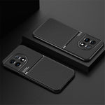 PU-läder TPU-skal till OnePlus Ace 2 5G / 11R 5G Skyddande tunt skal Linjer Präglat mobilskydd