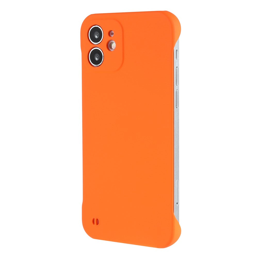 Til iPhone 12 mini 5,4 tommer Rammeløst Half Cover Beskyttende Skin-touch Hårdt PC Mobiltelefon Cover