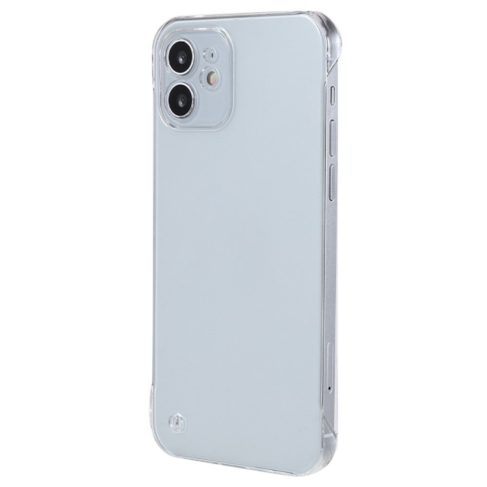 Rammeløst telefoncover til iPhone 12 mini 5,4 tommer hårdt PC Slim Case Krystalklar mobiltelefoncover