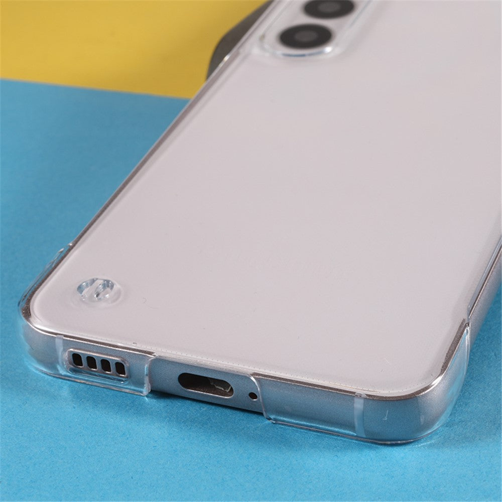 For Samsung Galaxy S21 5G Frameless Hard PC Phone Case Transparent Mobile Phone Cover