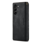 For Samsung Galaxy S23+ Phone Cases with Strap CASEME C30 Zipper Multiple Card Holder PU Leather Cover
