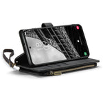 For Samsung Galaxy S23+ Phone Cases with Strap CASEME C30 Zipper Multiple Card Holder PU Leather Cover