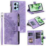 For Xiaomi Redmi Note 12 4G Leather Flip Cover Mandala Flower Pattern Wallet Phone Case