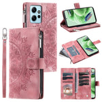 For Xiaomi Redmi Note 12 4G Leather Flip Cover Mandala Flower Pattern Wallet Phone Case