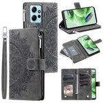 For Xiaomi Redmi Note 12 4G Leather Flip Cover Mandala Flower Pattern Wallet Phone Case