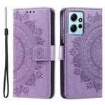 Leather Flip Cover for Xiaomi Redmi Note 12 4G Case Mandala Flower Pattern Wallet Phone Shell